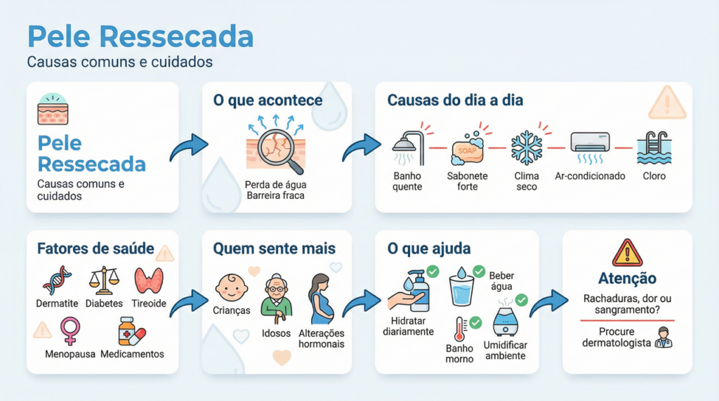 Coceira, rachadura e pele esbranquiçada somem quando você muda só alguns hábitos simples do dia a dia
