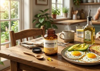 Tomar vitamina D pela manhã, junto a alimentos com gorduras saudáveis, pode melhorar a absorção e favorecer a qualidade do sono.