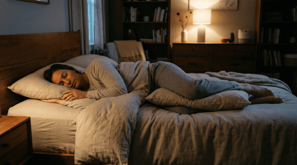 O lado em que você dorme pode afetar a saúde do seu coração e do seu intestino
