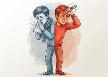 Quais são as principais diferenças entre um resfriado e uma gripe?
