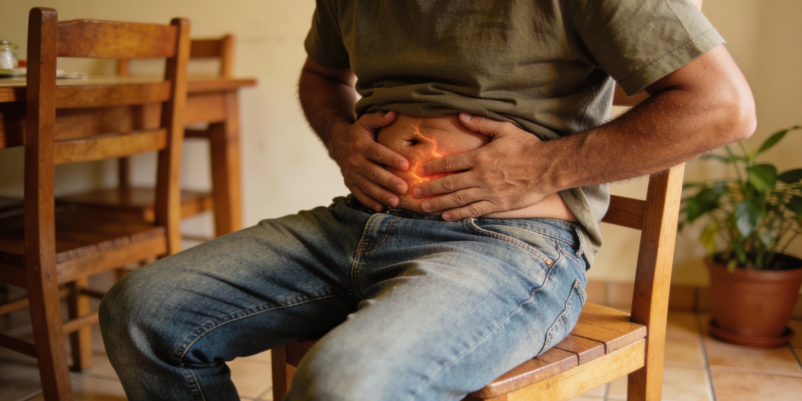 Essa dor abdominal que aperta e muda de lugar costuma ser causada por gases