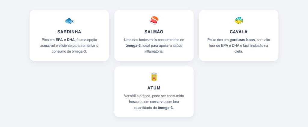 Melhores fontes alimentares de ômega-3 para quem tem doenças reumáticas
