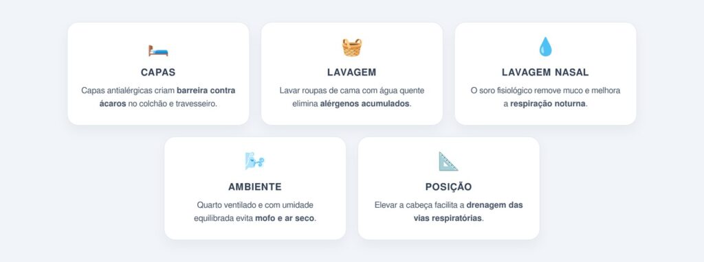 Estratégias práticas para respirar melhor durante a noite