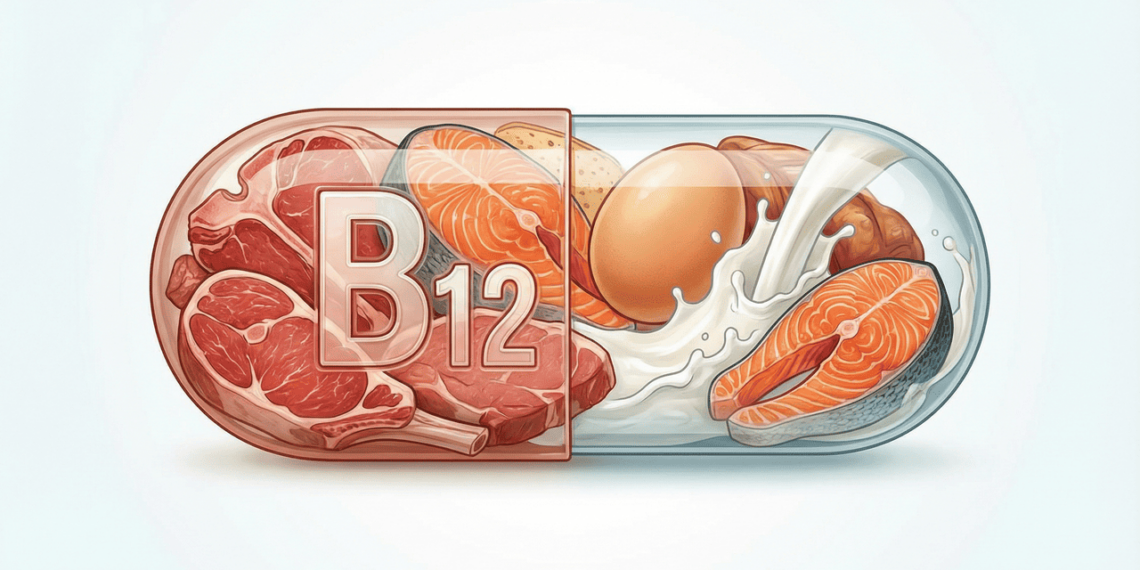 Quais alimentos contêm vitamina B12?