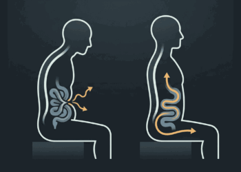 Quais posturas ao sentar comprimem o intestino sem que você sequer perceba?