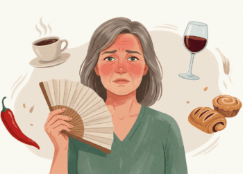 Quais alimentos pioram as ondas de calor e a transpiração durante a menopausa?