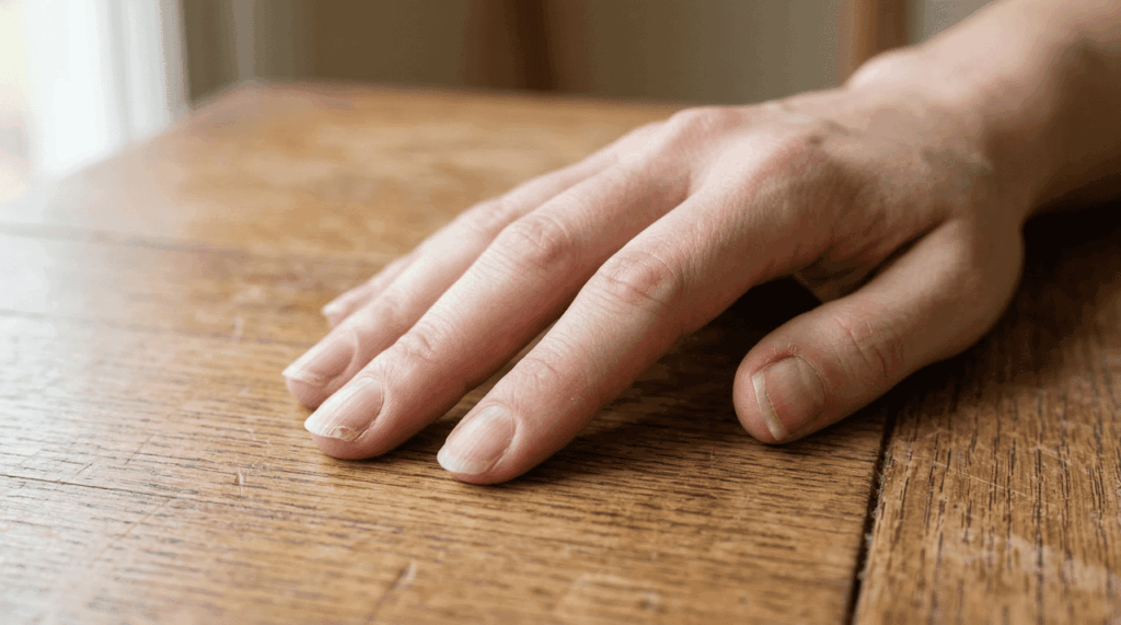 As unhas quebradiças e com linhas verticais estão de alguma forma ligadas a uma função metabólica crucial