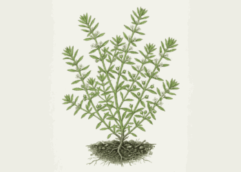 Essa planta é usada em chás para aliviar tosse e problemas digestivos