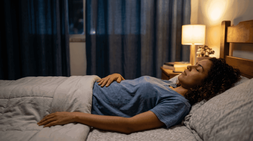A ansiedade antes de dormir começa pela respiração: um segredo simples que pode mudar completamente a forma como você relaxa