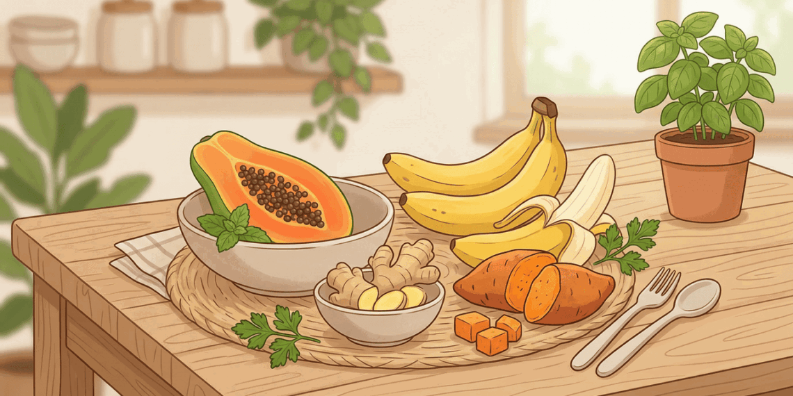 6 alimentos comuns para o cuidado diário do estômago