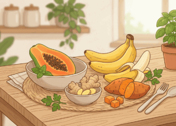 6 alimentos comuns para o cuidado diário do estômago
