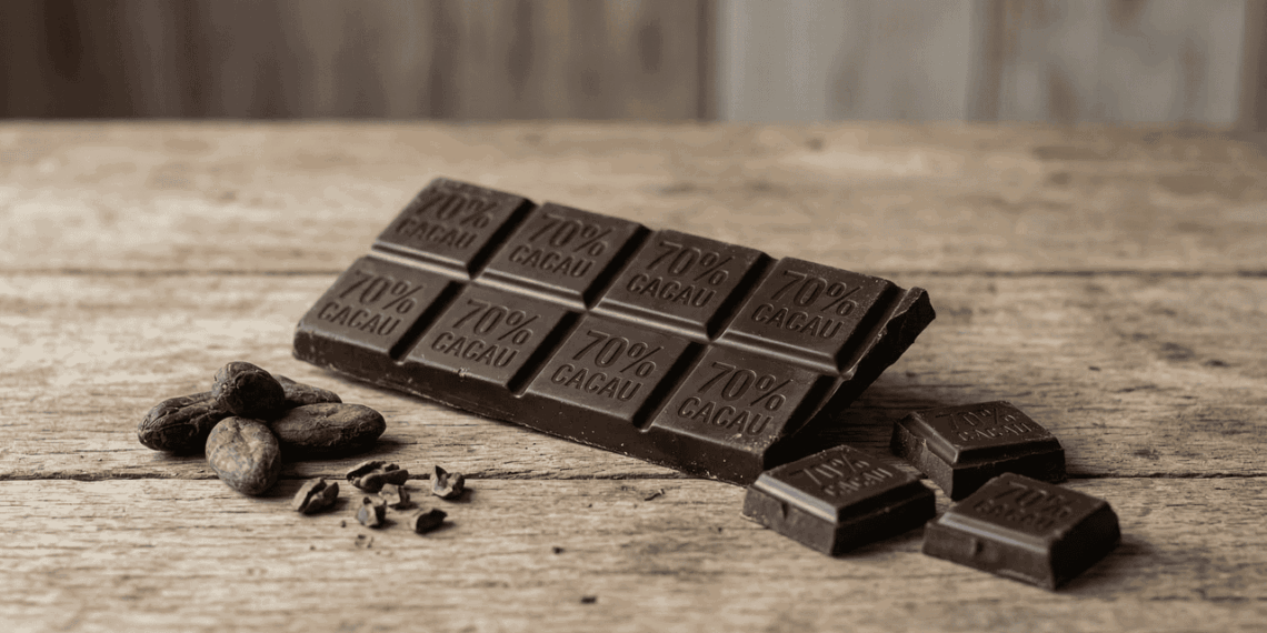 O que acontece com a sua pressão arterial quando você come chocolate amargo todos os dias?
