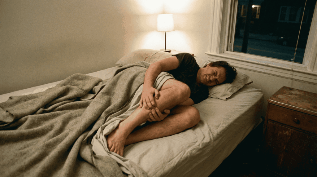 Panturrilha travando à noite pode ter relação com um detalhe do cobertor