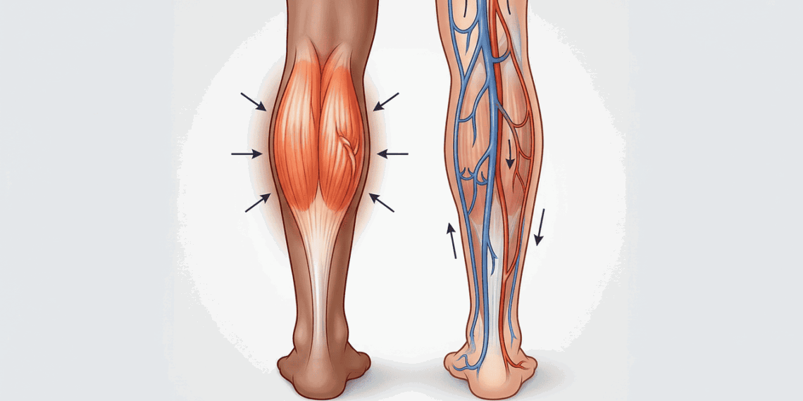 A sua cãibra é vascular ou muscular? Um teste simples para entender a dor que interrompe o seu sono