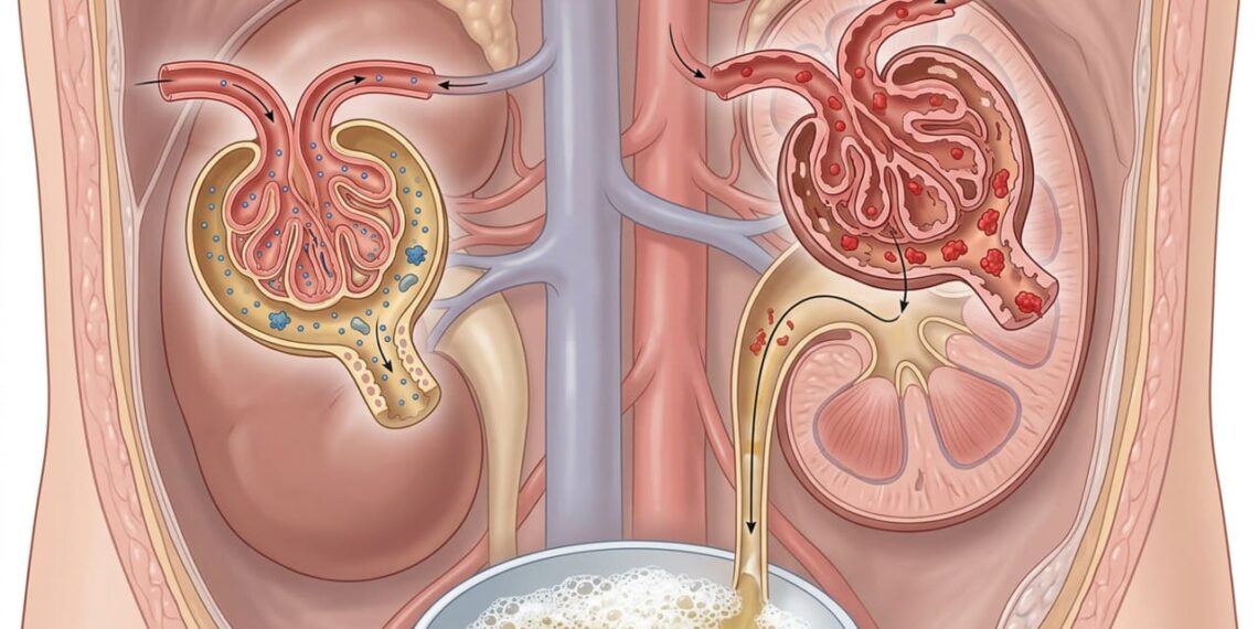 Urina espumosa no fim do dia? Especialistas revelam 6 passos imediatos para se proteger da insuficiência renal