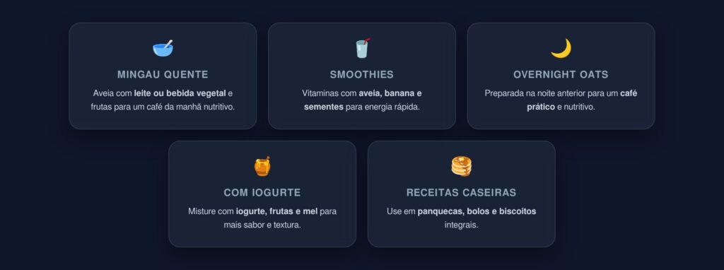 aveia na rotina