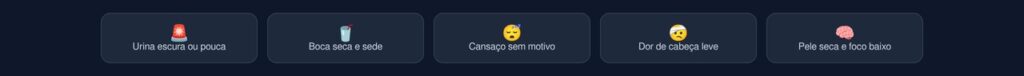 bebendo pouca água