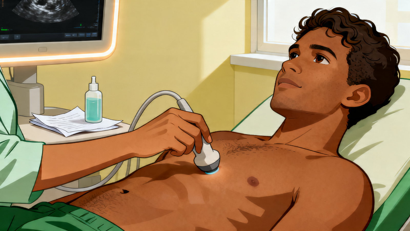 Ultrassonografia abdominal é um dos principais exames para investigar esteatose hepática.