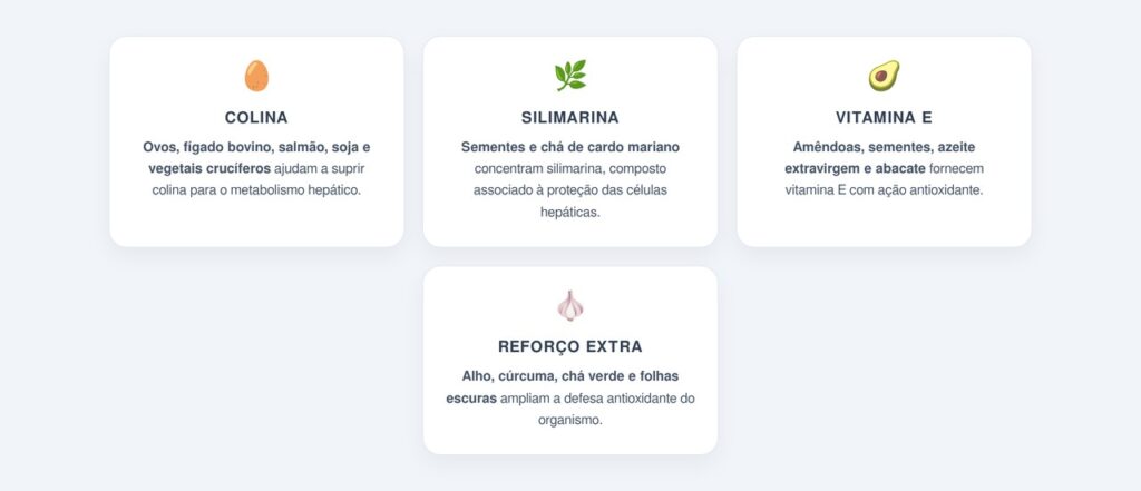Quais alimentos concentram esses nutrientes protetores?