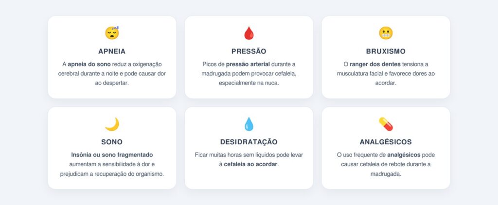 Quais são as principais causas da cefaleia matinal?