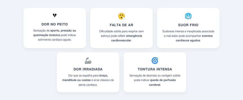 Quais são os 5 sintomas que exigem avaliação imediata?