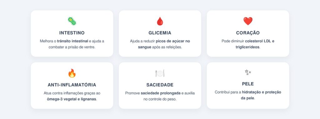 Quais são os principais benefícios da linhaça para o corpo?