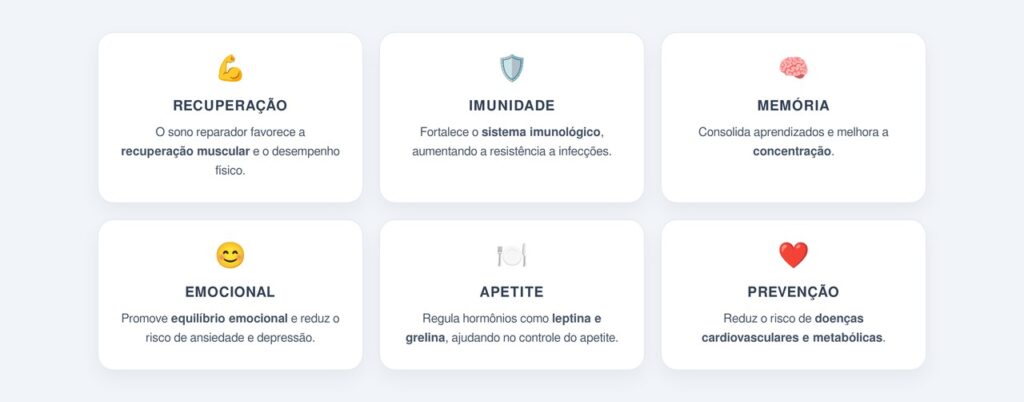 Quais são os benefícios de uma boa noite de sono?