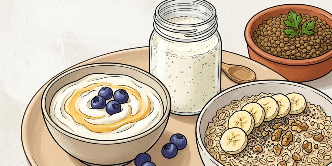 Substâncias naturais que auxiliam na regeneração do revestimento intestinal e onde encontrá-las nos alimentos fermentados