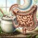 O iogurte natural funciona muito bem para aliviar o inchaço abdominal