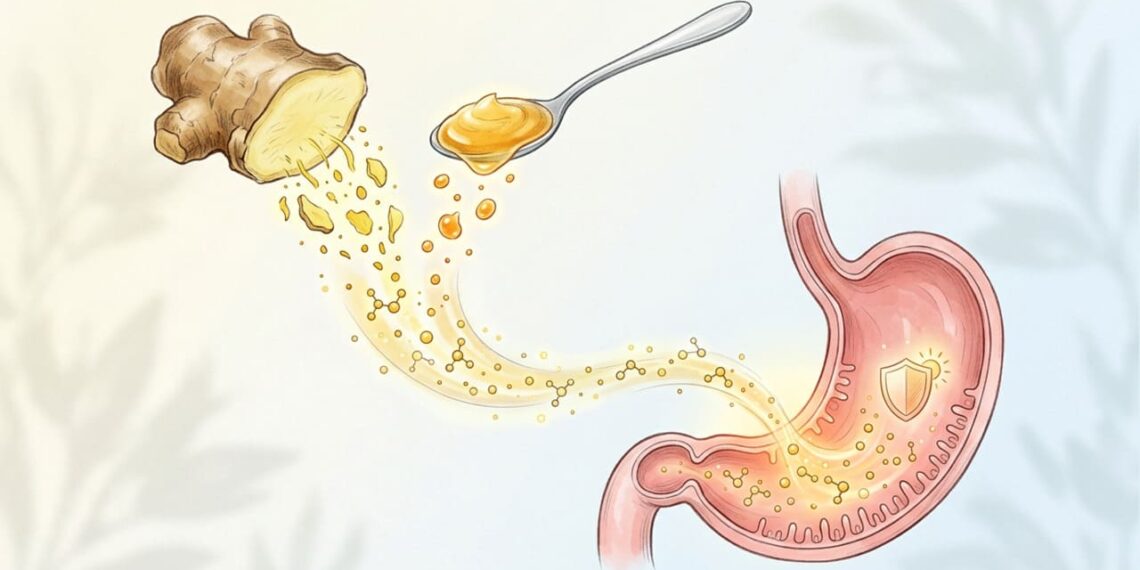 Se você tomar gengibre com mel em jejum, estimulará sua digestão e fortalecerá sua imunidade naturalmente
