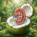 Quais são as propriedades curativas de beber água de coco natural em jejum?