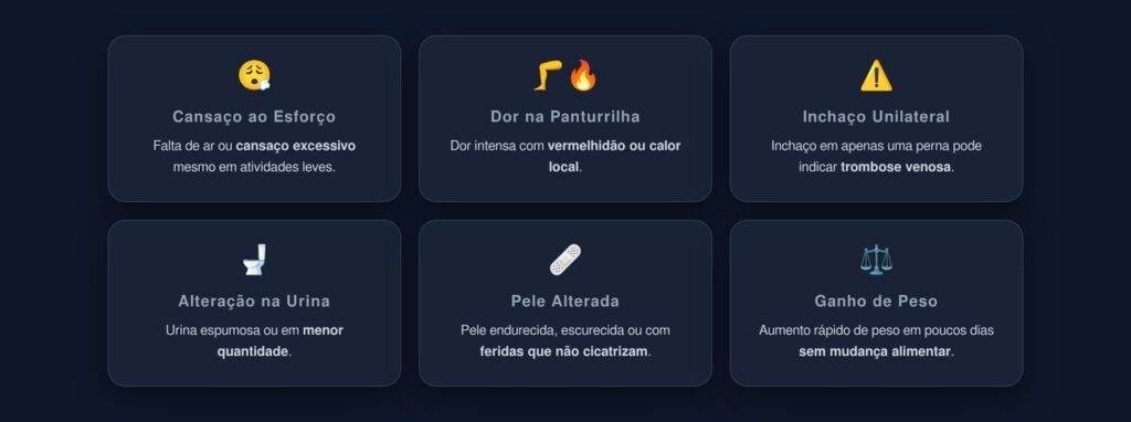 pés inchados