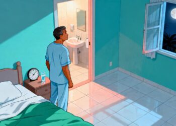 Quantas vezes é saudável ir ao banheiro urinar à noite para manter uma boa saúde?