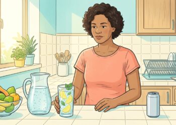 O que acontece com a energia quando o refrigerante é trocado por água com gás