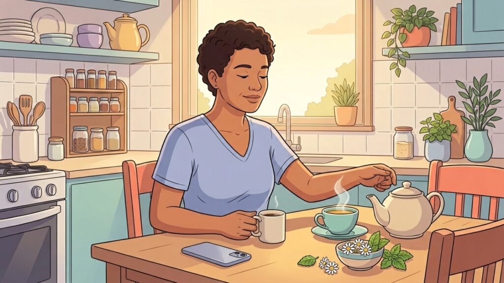 O que acontece com o sono quando o café da tarde é trocado por chás sem cafeína
