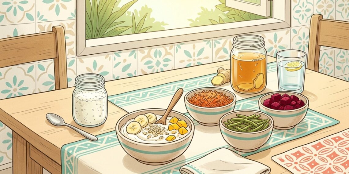 A melhor maneira de ajudar a saúde do seu intestino é consumir alimentos fermentados todos os dias