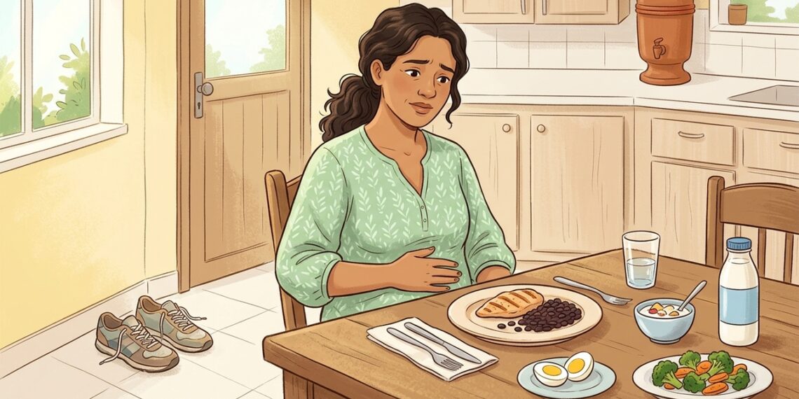 Este é o motivo pelo qual você pode ter uma barriga inchada após comer proteínas