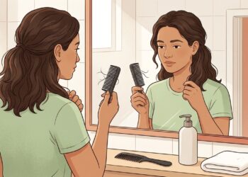 A queda de cabelo persistente não se deve apenas a fatores genéticos, mas sim a alterações hormonais causadas por estresse crônico e deficiências nutricionais