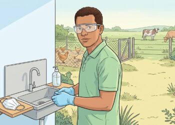 Olhos vermelhos após contato com aves ou gado podem ser mais do que irritação comum