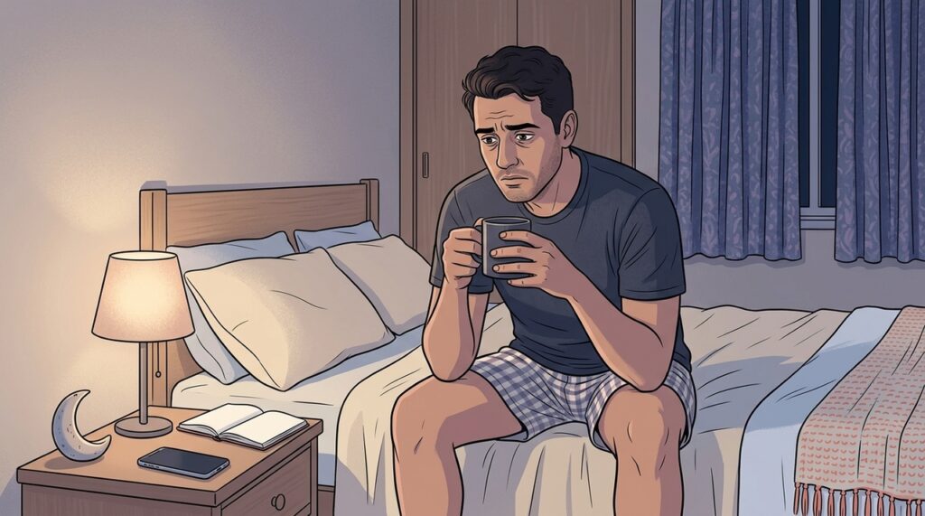 A insônia em pessoas ansiosas não se deve apenas ao excesso de pensamentos, mas sim ao desequilíbrio do cortisol, que mantém o corpo em estado de alerta à noite