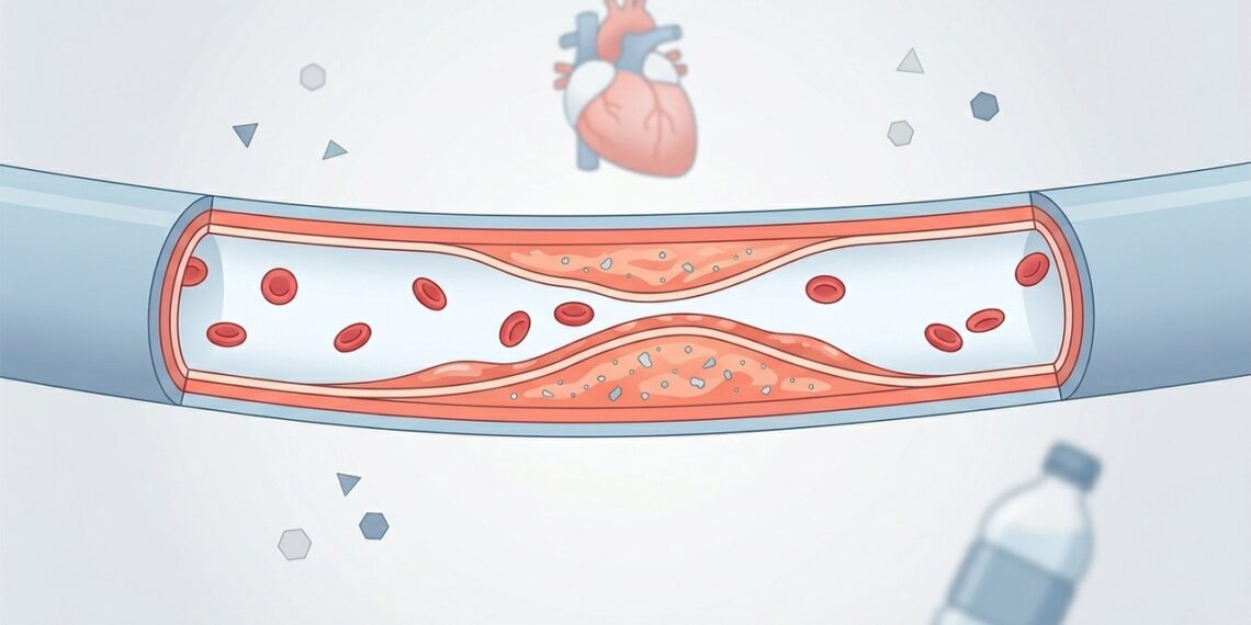 Microplásticos nas placas das artérias: o achado que liga plástico invisível a infarto e AVC