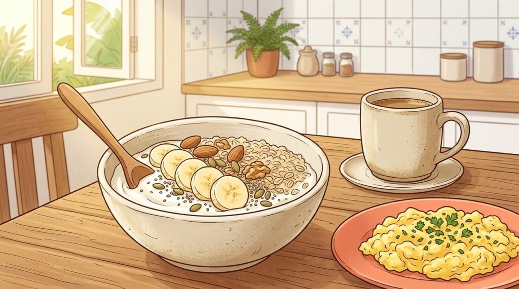 O que comer no café da manhã para manter a saciedade até o almoço