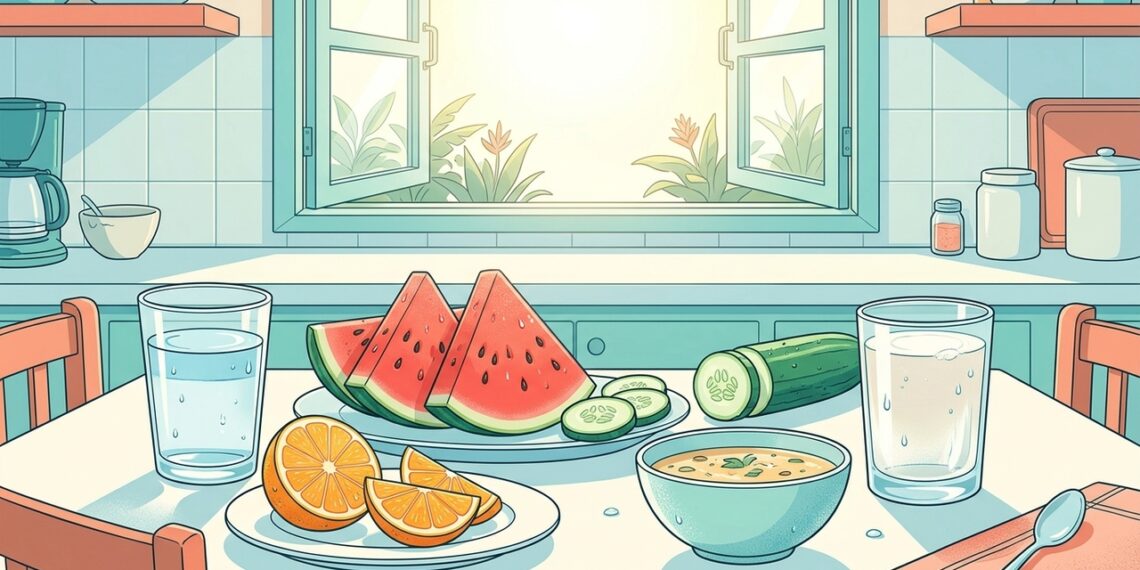 A maioria das pessoas se concentra em beber água quando pensa em hidratação, mas é importante variar o consumo para também incluir alimentos ricos em líquidos e eletrólitos