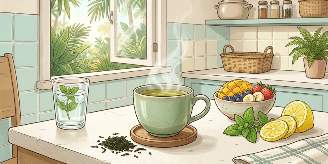 Como o chá-verde ajuda a proteger as células do envelhecimento?