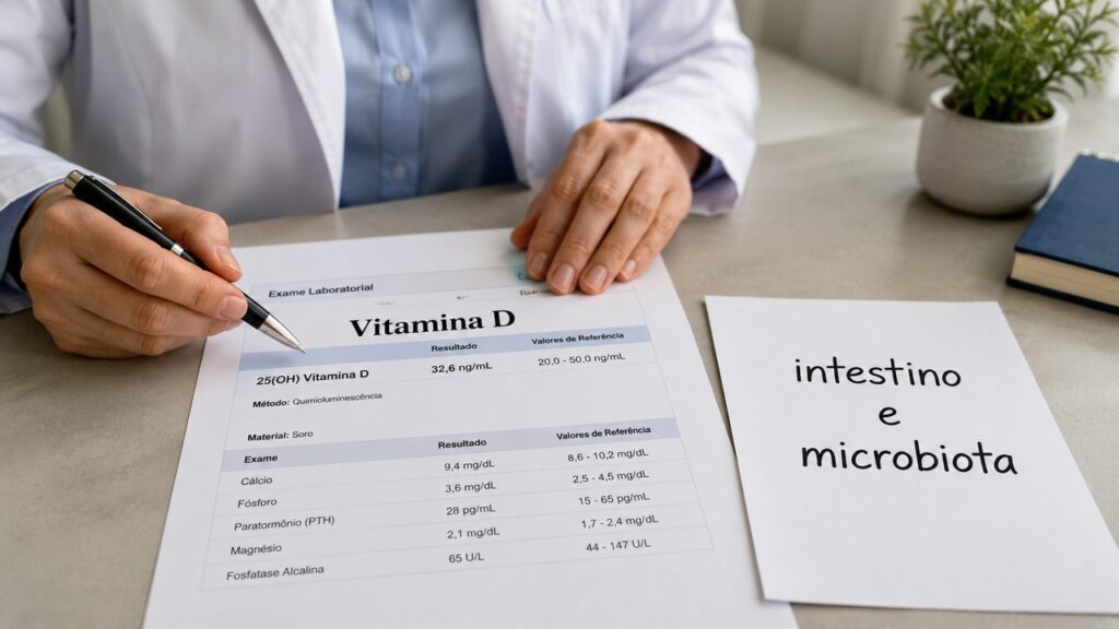 A relação entre vitamina D, microbiota e imunidade intestinal pode orientar cuidados mais individualizados.