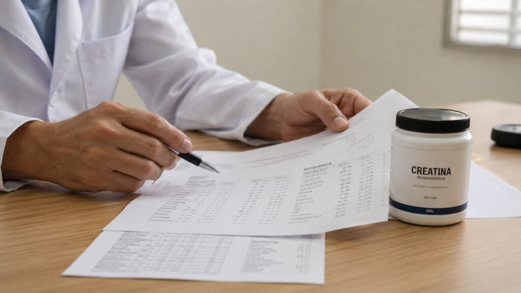 Avaliar exames e histórico de saúde ajuda a decidir se a creatina é segura para adultos mais velhos.