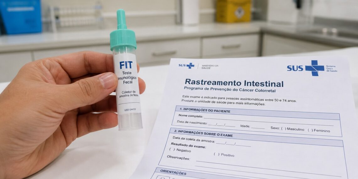 O teste FIT ajuda a rastrear sinais precoces de câncer de intestino antes dos sintomas.