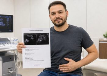 A gordura no fígado pode ser descoberta em exame de rotina mesmo sem dor ou sintomas evidentes.