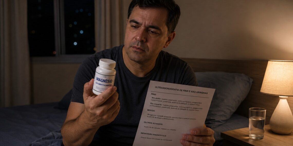 O magnésio pode parecer simples para dormir, mas exige cuidado quando há doença renal.