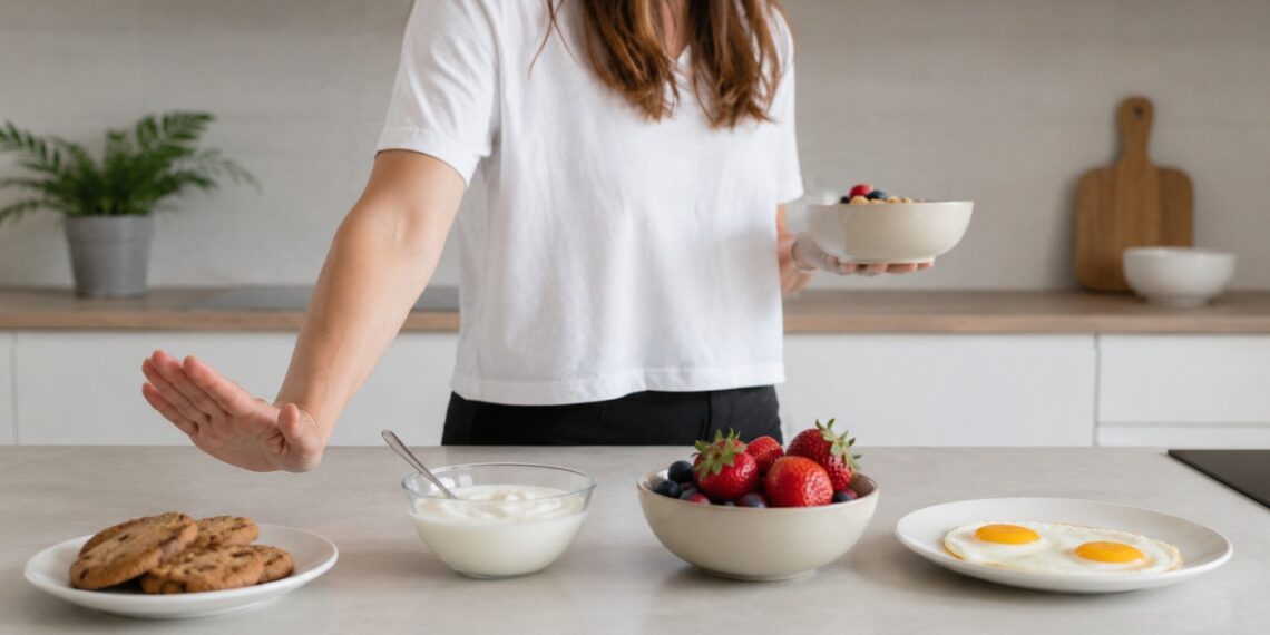 Incluir proteína no café da manhã ajuda a prolongar a saciedade e reduzir a fome antes do almoço.